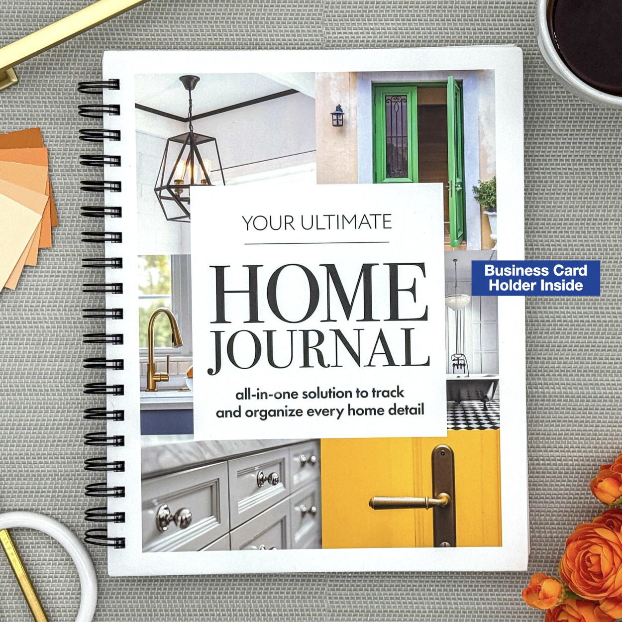 Your Ultimate Home Journal <b>with</b> <br />Business Card Holder